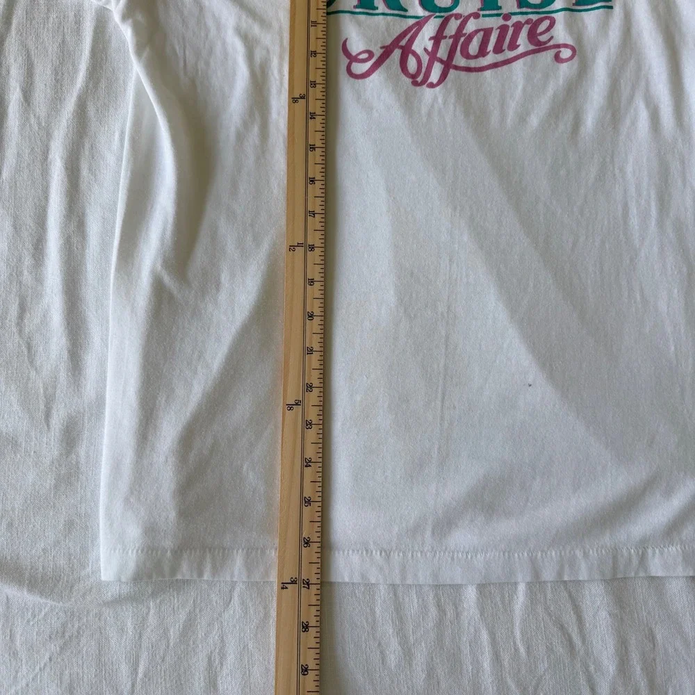 Vintage Paramount's Cruise Affair T-Shirt White XL‎ Single Stitch 90s